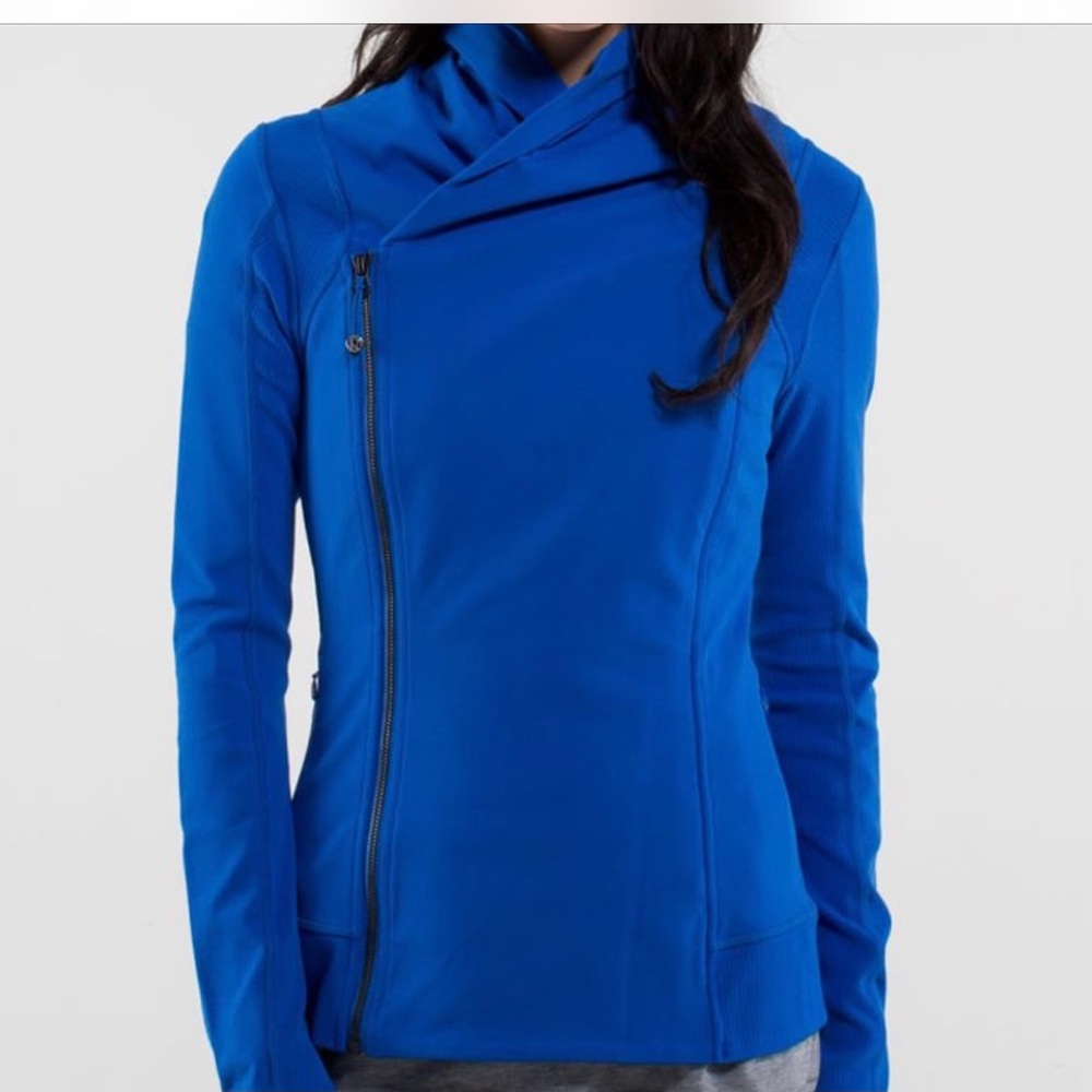 Lululemon Bhakti Yoga Baroque Royal Blue Jacket 8